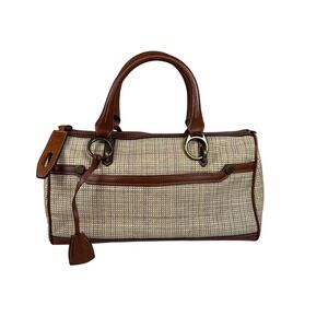 VINTAGE Prix De Dressage Medium Raffia Satchel
